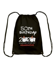 50th Birthday Quarantine Drawstring Bag tile