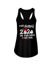 May Birthday Ladies Flowy Tank tile