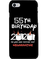 55th Birthday Quarantine Phone Case tile