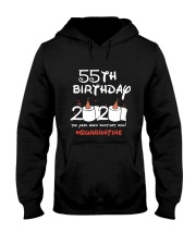55th Birthday Quarantine Hooded Sweatshirt tile