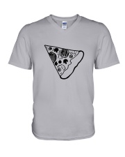 Pizza Father's Day V-Neck T-Shirt tile