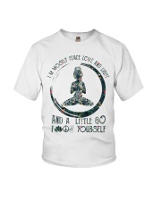 I'm Mostly Peace Love and Light Youth T-Shirt tile