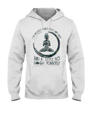 I'm Mostly Peace Love and Light Hooded Sweatshirt tile