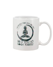 I'm Mostly Peace Love and Light Mug tile