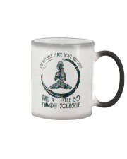 I'm Mostly Peace Love and Light Color Changing Mug tile