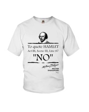 William Shakespeare Act III Scence III Line 87 NO Youth T-Shirt tile