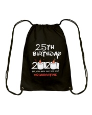 25th Birthday Quarantine Drawstring Bag tile