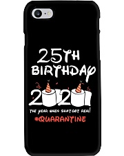 25th Birthday Quarantine Phone Case tile