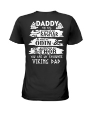Daddy Viking Ladies T-Shirt back
