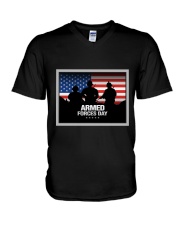 Armed Forces Day V-Neck T-Shirt tile