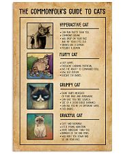 The Commonfolk's Guide To Cats 11x17 Poster front