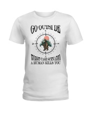 Bear Hiking Ladies T-Shirt tile