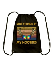 Stop Staring At My Hooters Drawstring Bag tile