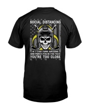 Skull Hockey Social Distancing 2 Sides Classic T-Shirt back