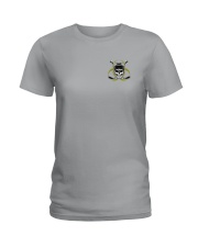 Skull Hockey Social Distancing 2 Sides Ladies T-Shirt thumbnail