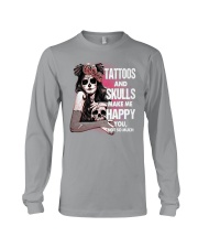 Tattos and Skulls Make Me Happy Long Sleeve Tee thumbnail