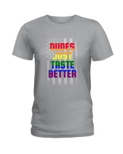 LGBT Dudes Just Taste Better Ladies T-Shirt thumbnail