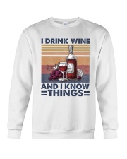 I Drink Wine Crewneck Sweatshirt thumbnail
