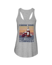 I Drink Wine Ladies Flowy Tank thumbnail