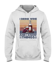 I Drink Wine Hooded Sweatshirt thumbnail