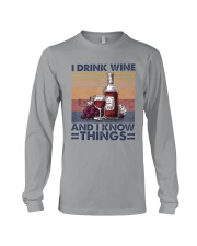 I Drink Wine Long Sleeve Tee thumbnail