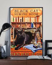 Black Cat Sewing Poster 11x17 Poster lifestyle-poster-2