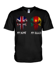Home United Kingdom - Blood Cameroon V-Neck T-Shirt thumbnail