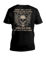 I AM A GUY 70-4 V-Neck T-Shirt thumbnail