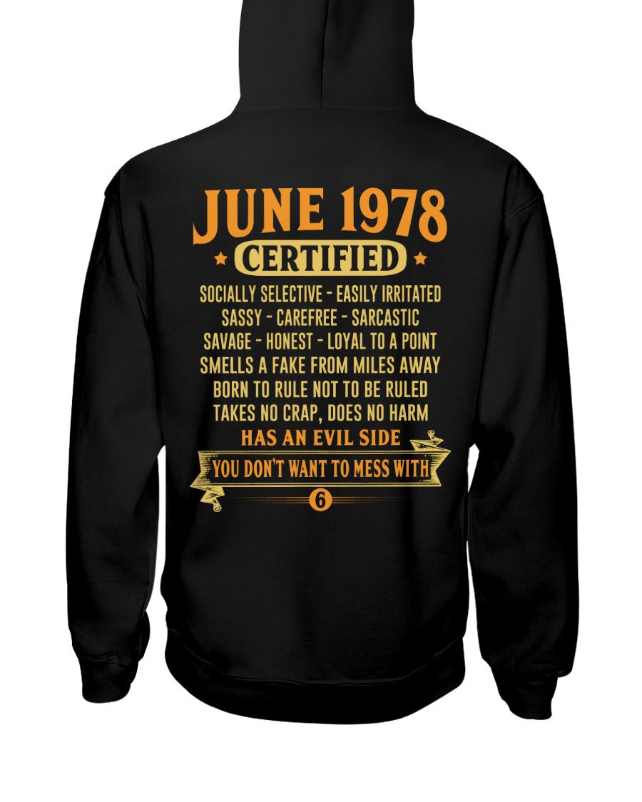 MESS WITH YEAR 78-6 Hooded Sweatshirt