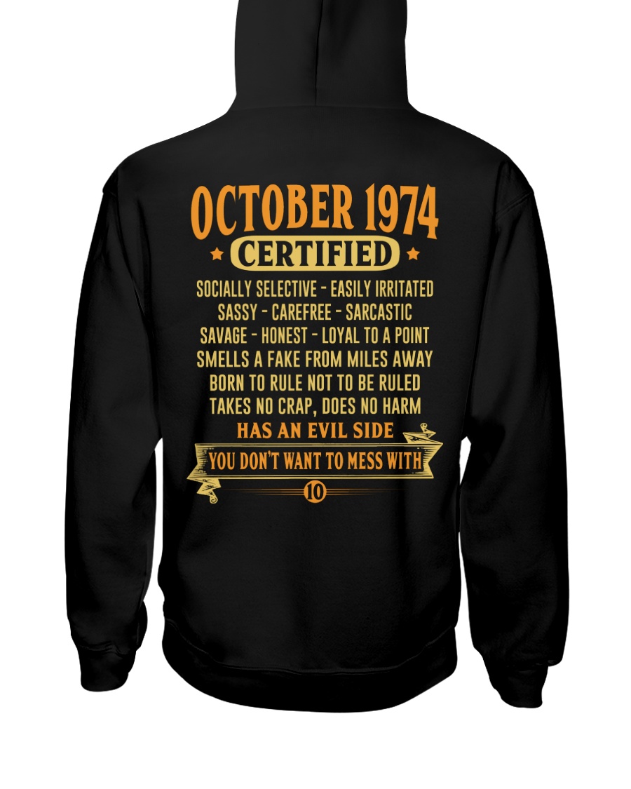 MESS WITH YEAR 74-10 Hooded Sweatshirt