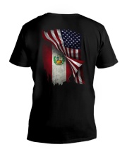 Flag-Peruvian V-Neck T-Shirt thumbnail