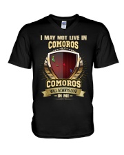 I MAY NOT COMOROS V-Neck T-Shirt thumbnail
