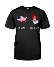 MY HOME SKULL Serbia custom Premium Fit Mens Tee thumbnail