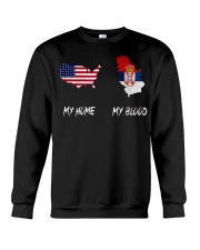 MY HOME SKULL Serbia custom Crewneck Sweatshirt thumbnail