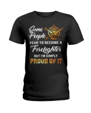 Proud - Firefighter Ladies T-Shirt thumbnail