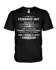 SMARTASS GUY2 V-Neck T-Shirt thumbnail