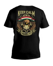 Keep Calm Dad - Hungary V-Neck T-Shirt thumbnail