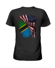 Flag-America-Tanzania Ladies T-Shirt thumbnail