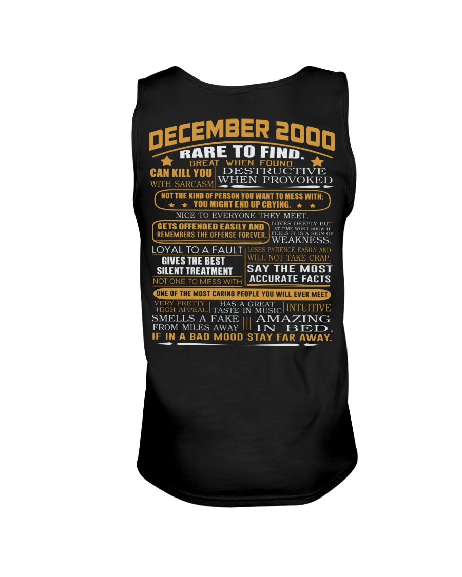 YEAR GREAT 00-12 Unisex Tank