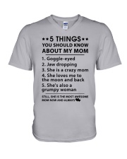 MY MOM V-Neck T-Shirt thumbnail