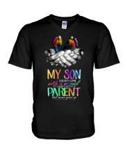 My son V-Neck T-Shirt thumbnail