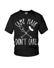 Camp Hair Dont Care Cute Camping Adventure Youth T-Shirt tile