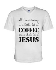 COFFEE JESUS V-Neck T-Shirt thumbnail