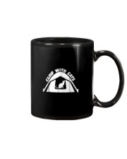 Camp with Cats and Tent Mug tile