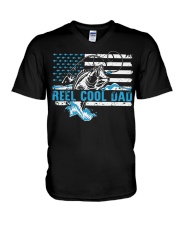 Reel cool dad V-Neck T-Shirt thumbnail