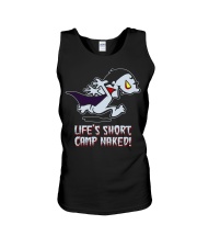 Life's Short Camp Naked Unisex Tank tile