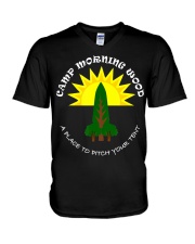 Camp Morning Wood V-Neck T-Shirt tile