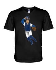 Baseball Catchers Training Gear Baseballin Camp V-Neck T-Shirt tile