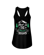 Awesome Camping Summer Camp Ladies Flowy Tank tile
