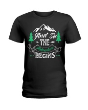 Awesome Camping Summer Camp Ladies T-Shirt tile